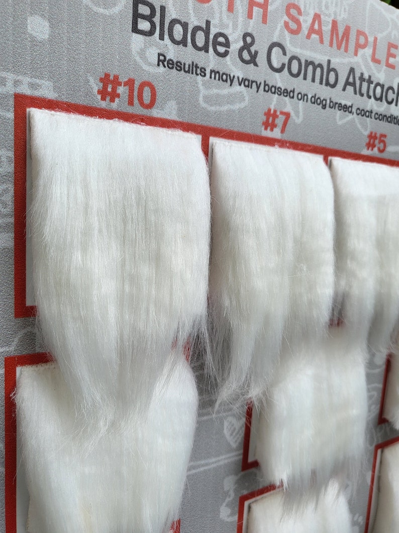 Pet Grooming SHAVE YOUR OWN Fur Length Sample Chart Blade Etsy