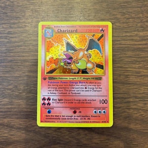 1999 Charizard 1st Edition Base set Shadowless Holographic Proxy Card