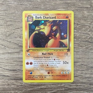 Dark Charizard - Rare 1st Edition Pokemon Proxy Card - Etsy