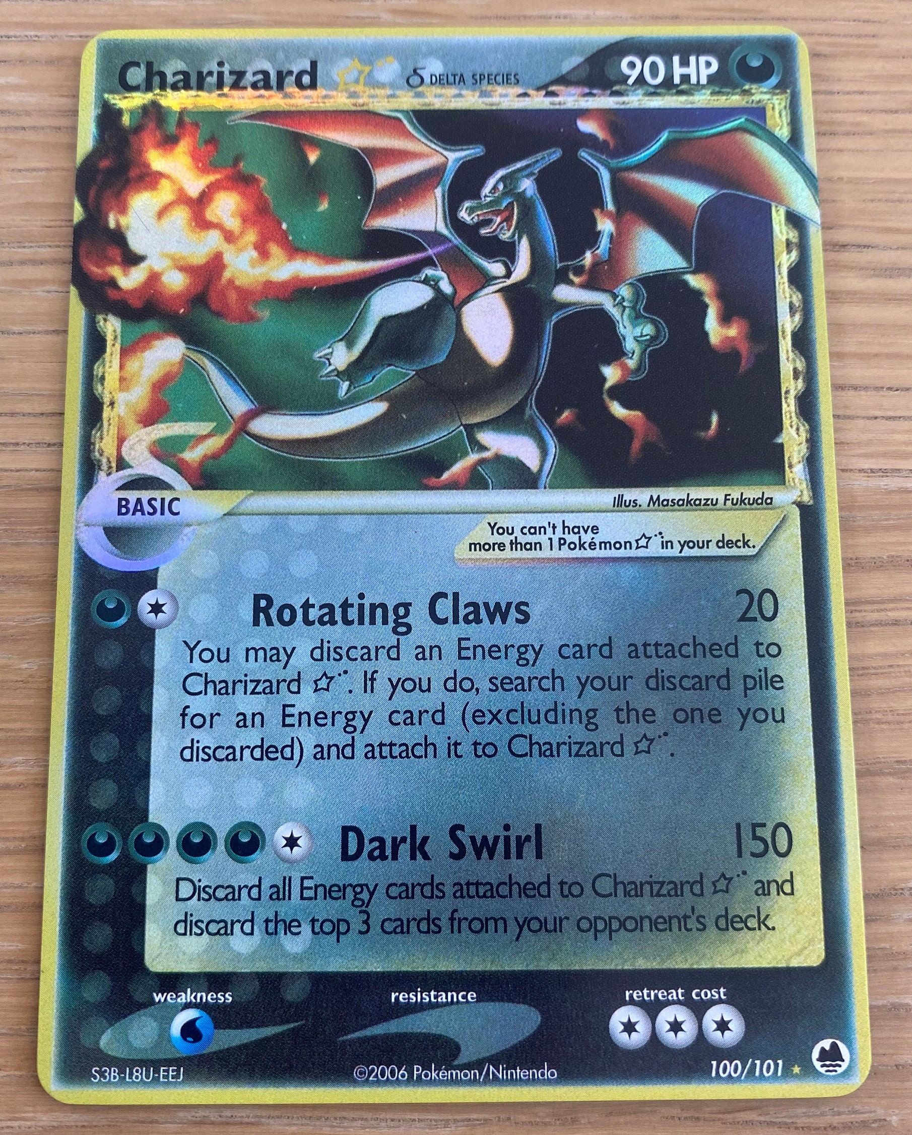 2006 Pokemon Charizard Star (delta Species) Dragon Frontiers