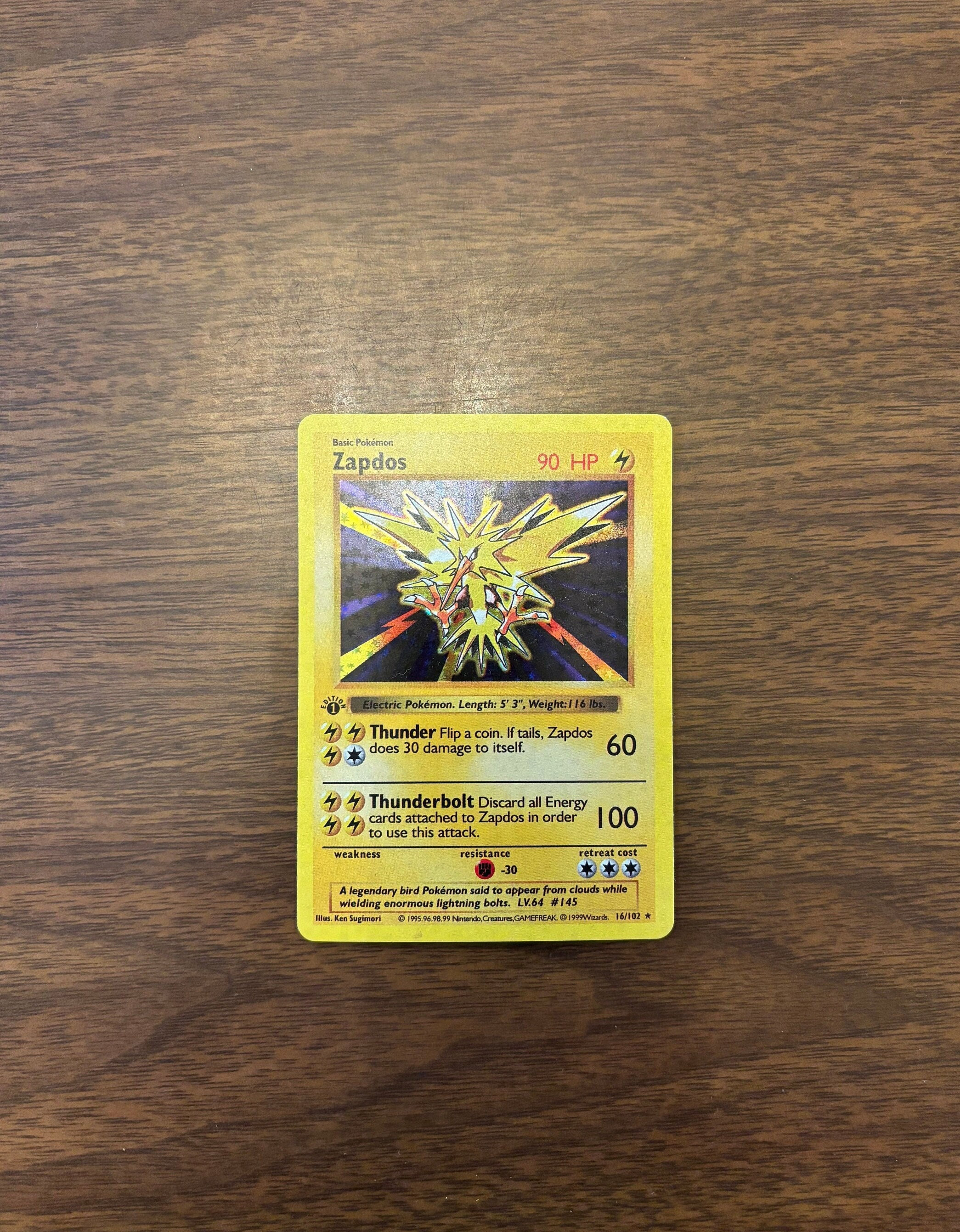 Zapdos 1st Edition - Etsy