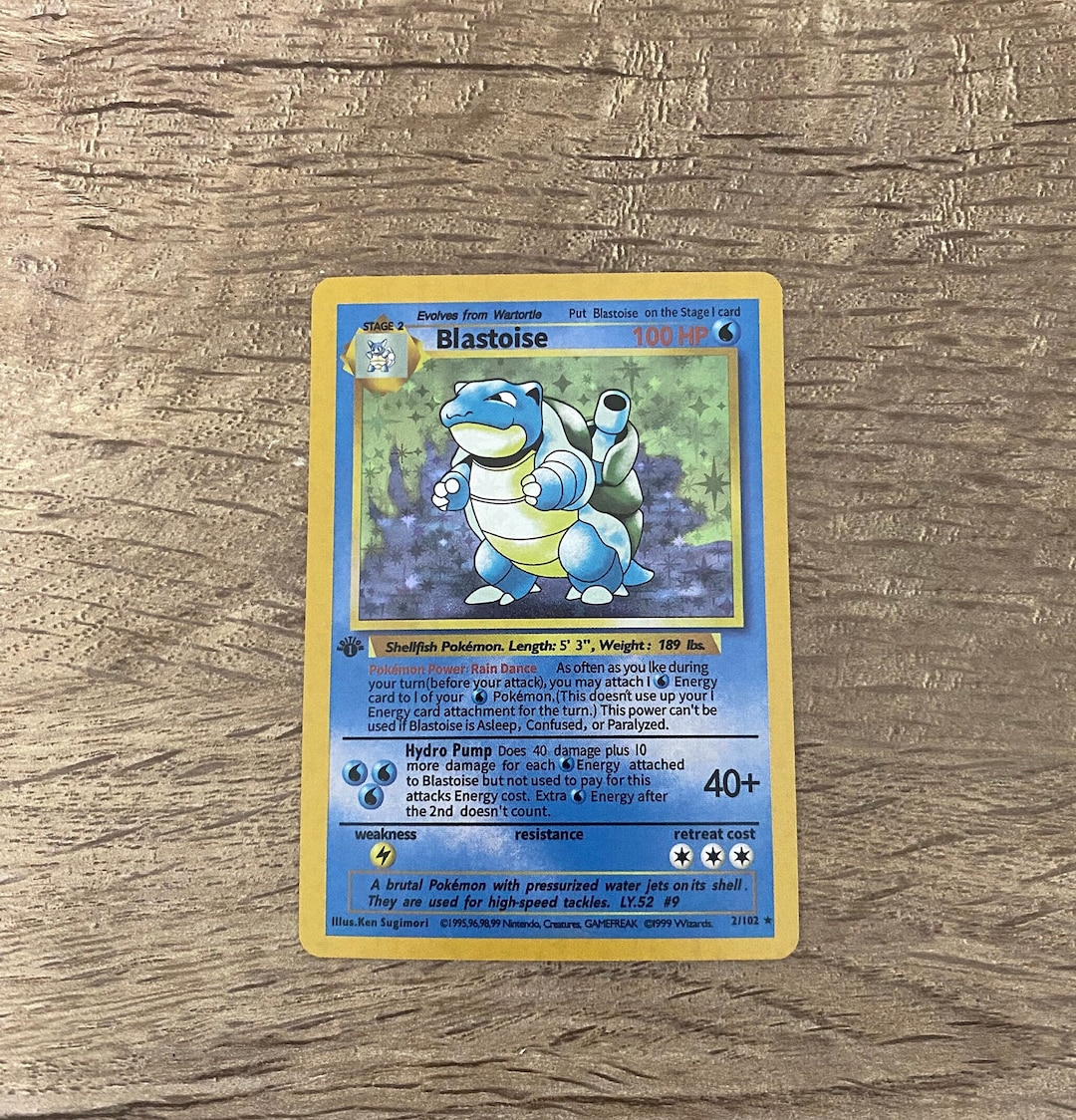 1999 First Edition Holographic Blastoise