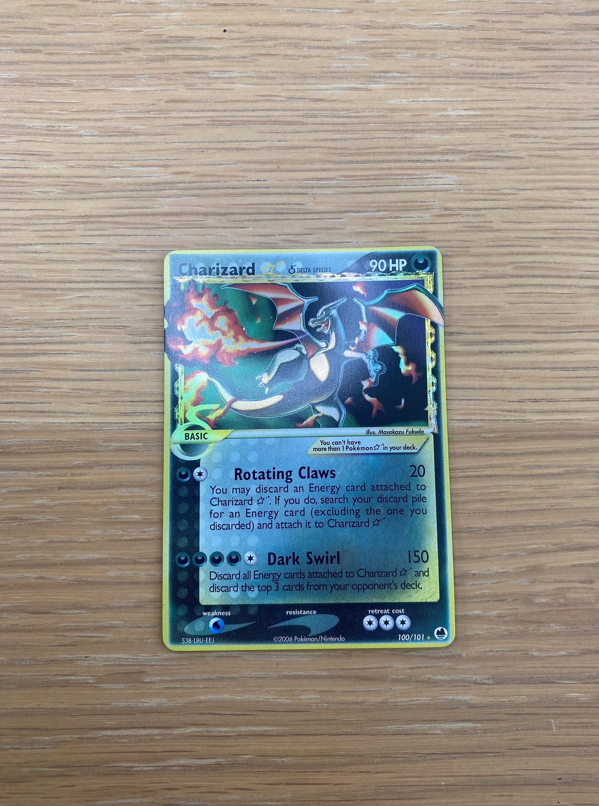 2006 Pokemon Charizard Star (delta Species) Dragon Frontiers