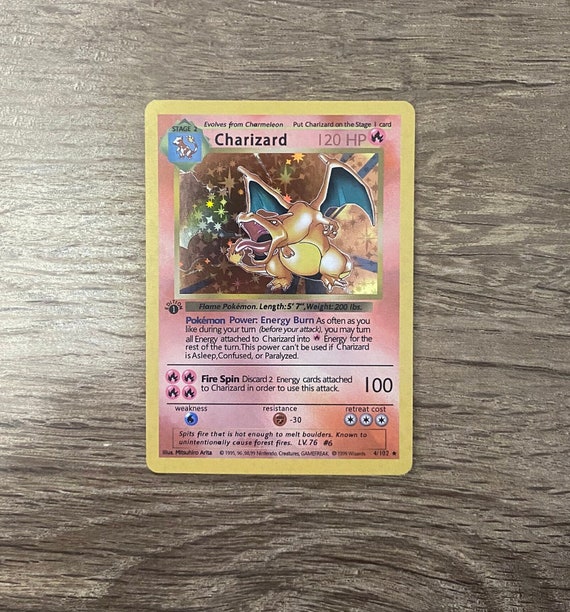 1999 Charizard 1st Edition Base Set Shadowless Holographic