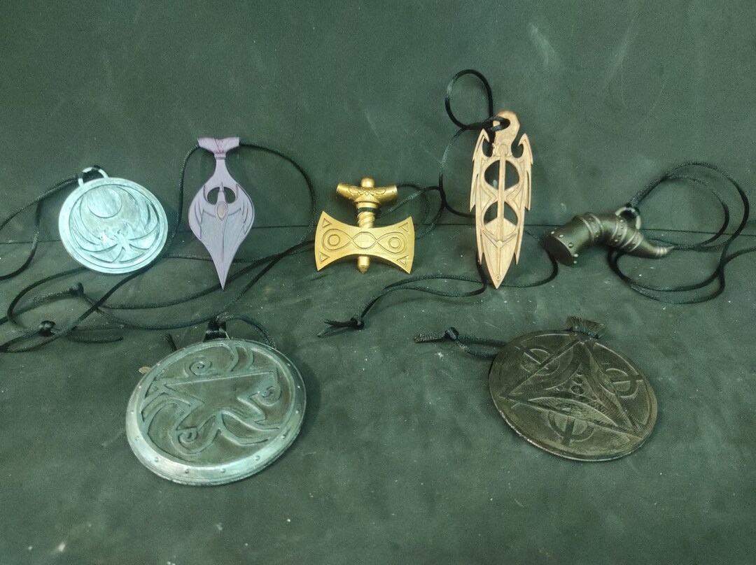 Skyrim TES Deity Necklaces Etsy