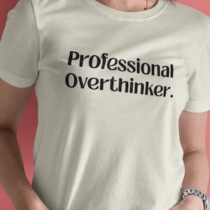 Funny Overthinker SVG: Sarcastic Mental Health Quote, Anxiety Design (PNG & SVG Included!)