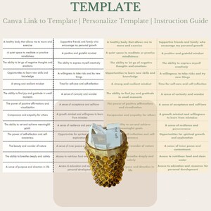 Persönliches Wachstum Tägliche Dankbarkeit Journal Vorlage Dankbarkeit Journal Prompts Dankbarkeit Liste Wellness Journal Printable PDF Dankbarkeit Jar
