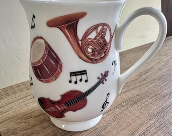Roy kirkham Bone China Mug Concert Musical Instruments