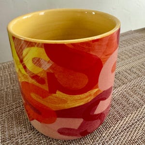 Anthropologie Lottie Monogram Mug "S" Initial Multicolor image 8