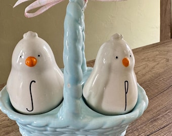 Rae Dunn Farm Style Salt and Pepper Skakers Set