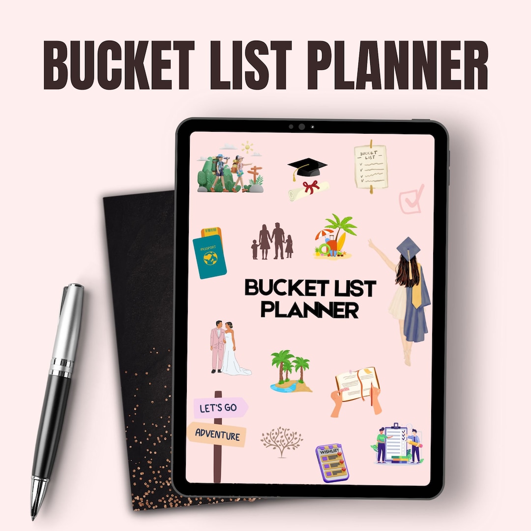 Bucket List Planner | Bucket List Plan | the Experiences - Etsy