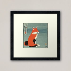 Ukiyo-e Fox, Japanese Print