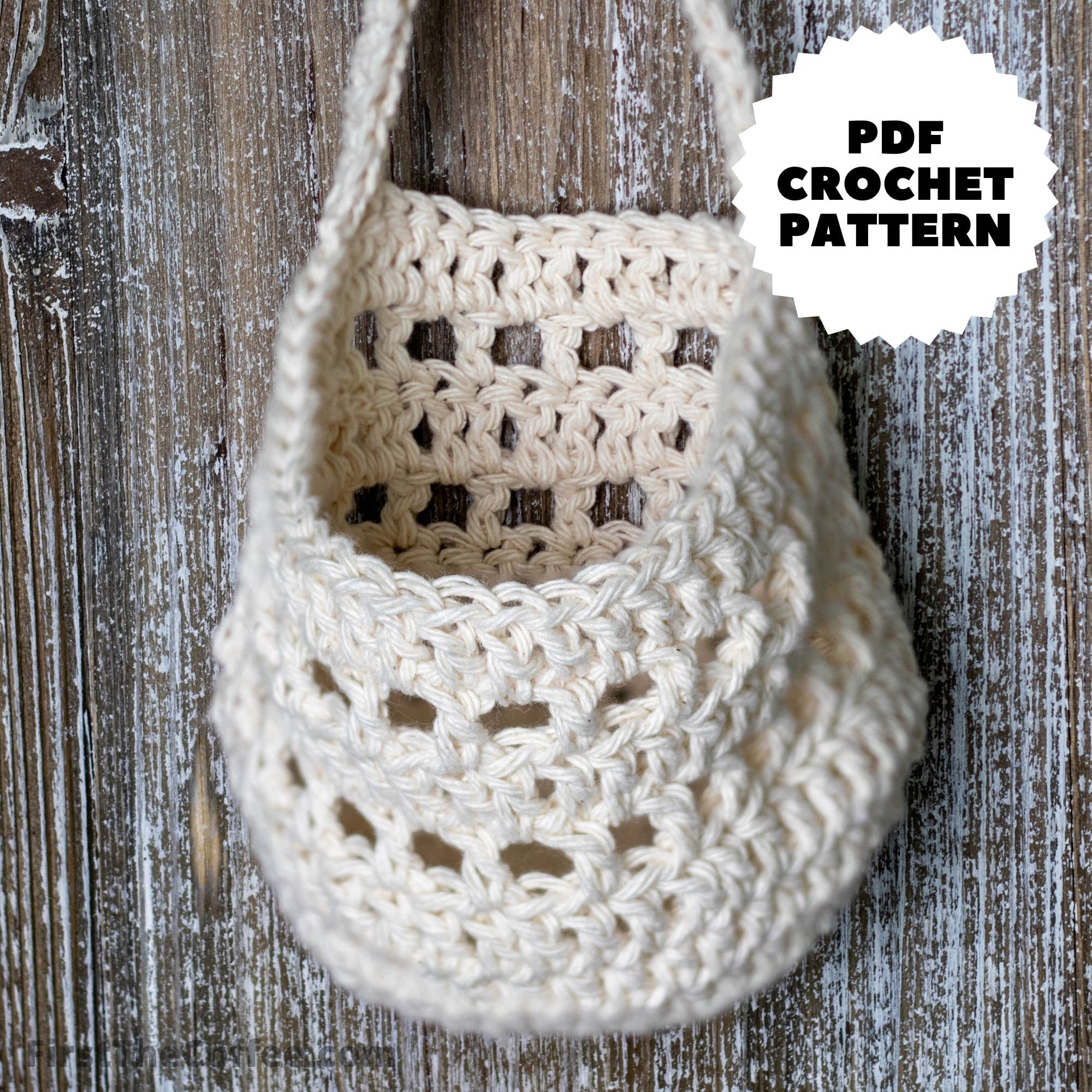 Crochet Hanging Plant Basket