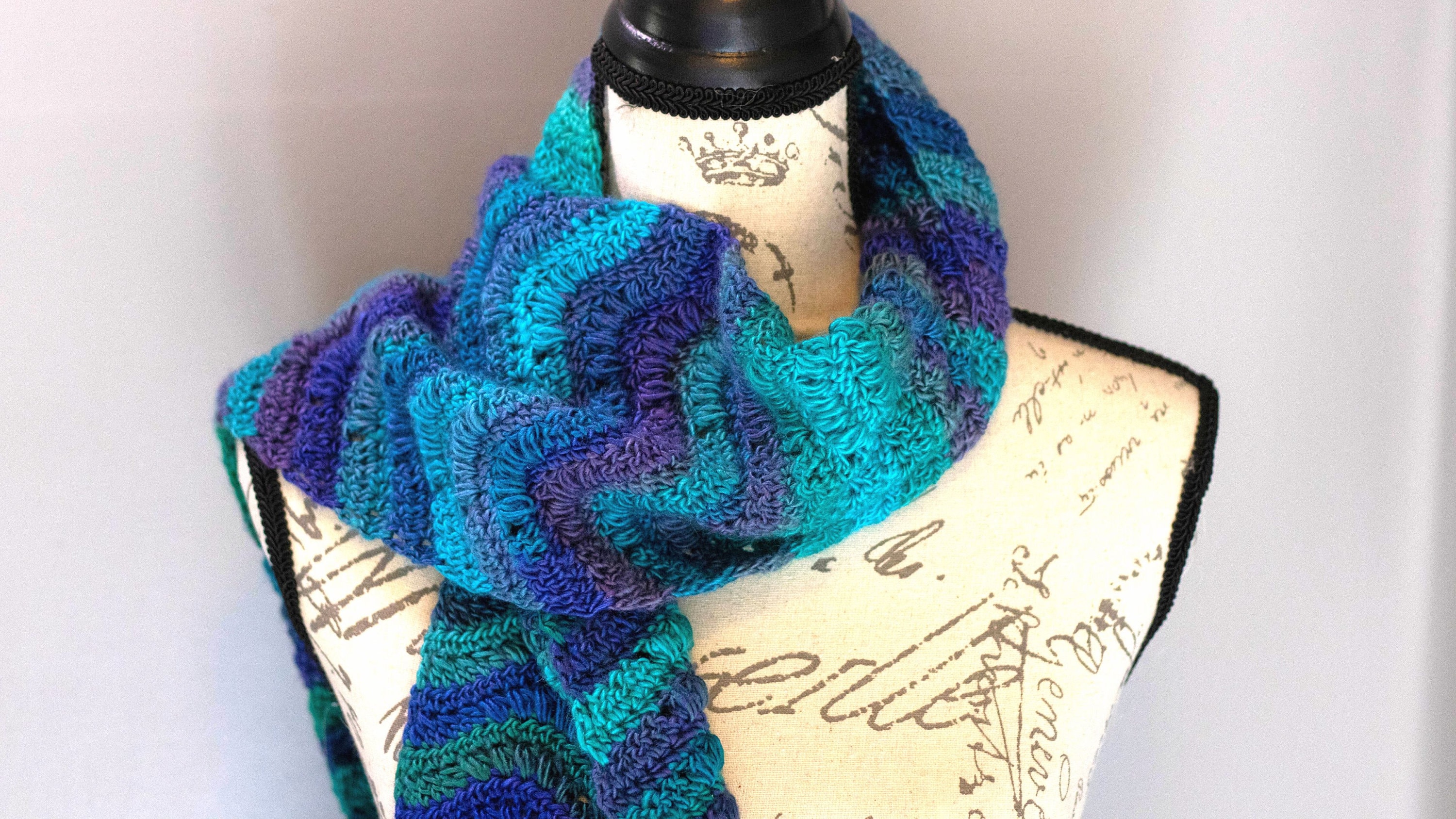 6 Wavy Ripple Crochet Patterns for Blankets, Accessories, and Everyday Wear 2 Wavy Ripple Crochet Scarf from First The Coffee Crochet