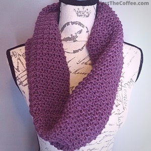Even Moss Infinity Scarf Crochet Pattern PDF from First The Coffee