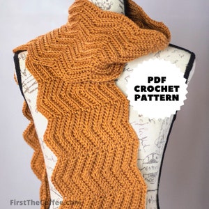 Zig Zag Crochet Scarf Pattern