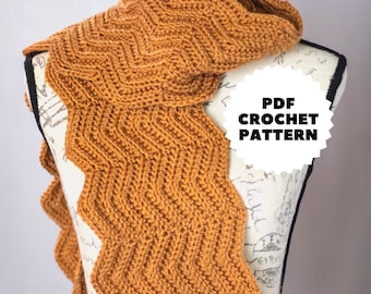 Zig Zag Crochet Scarf Pattern