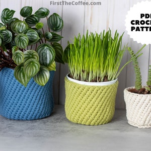 Crochet Plant Pot Cover Pattern image 2
