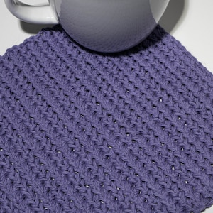 Easy Crochet Dishcloth PDF Pattern, the Whitley Crochet Dish Cloth from First The Coffee