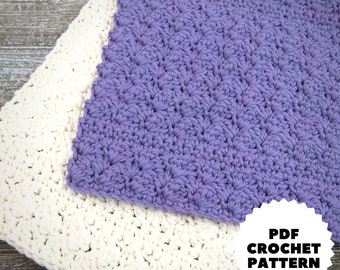 Easy Cotton Crochet Dishcloth PDF Pattern | Beginner pattern for a crochet dishcloth, Sophia Dish Cloth