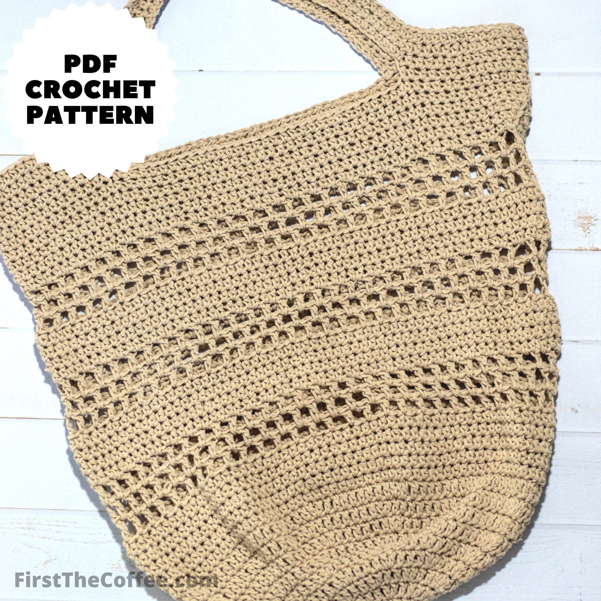 40 Market Bag Crochet Patterns for Reusable Totes, Mesh Shoppers, and Everyday Carryalls 31 Easy Reusable Crochet Market Bag Pattern from First