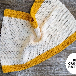 Easy Crochet Kitchen Towel PDF Pattern, Addison Crochet Dish Towel Pattern