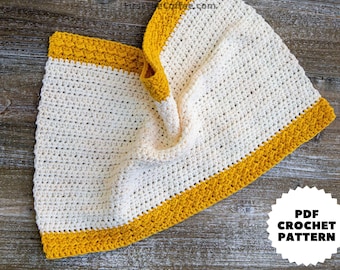 Easy Crochet Kitchen Towel PDF Pattern, Addison Crochet Dish Towel Pattern