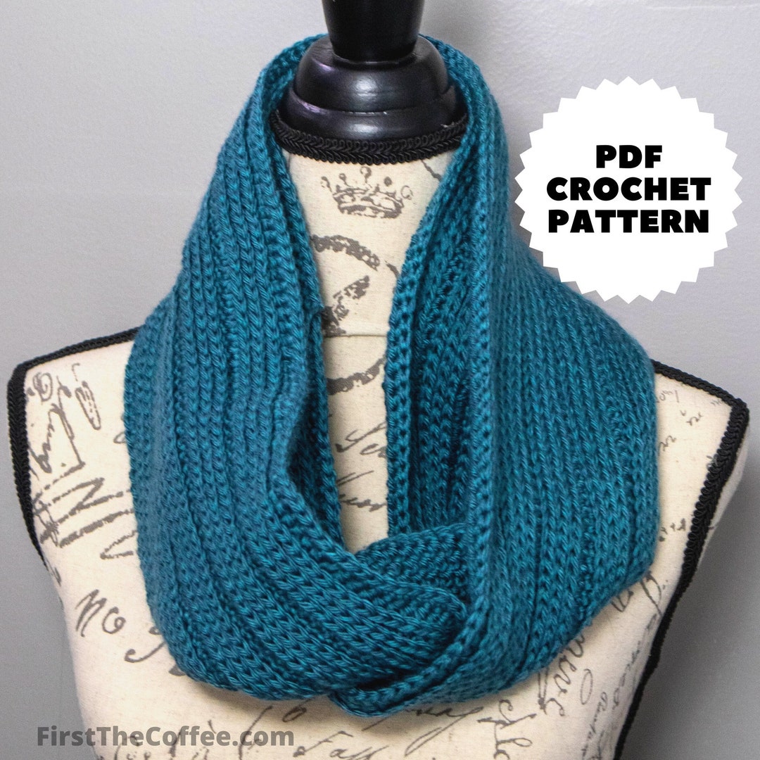 Crochet Infinity Scarf Pattern, Digital PDF Download - Etsy