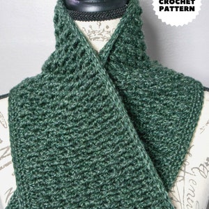 Modern Thick Crochet Scarf Pattern PDF, Warm Winter Crochet Scarf - Etsy