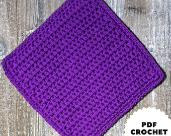 Double Thick Crochet Hot Pad Pattern from First The Coffee Crochet, an Easy Crochet Hotpad