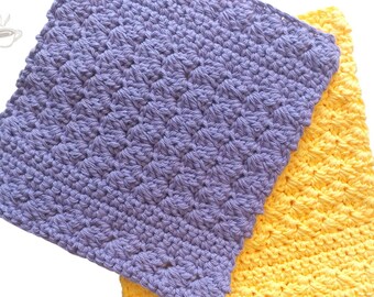 Easy Crochet Dishcloth PDF Pattern | Combo Stitch Dish Cloth Pattern, cotton dishcloth crochet pattern, pattern for a crochet dishcloth
