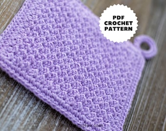 Square Crochet Potholder Pattern PDF