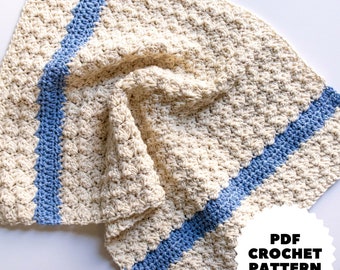 Easy Crochet Cotton Dish Towel PDF Pattern,  Sophia Dishtowel from First The Coffee