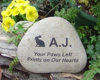 Large Engraved River Rock Pet Memorial
