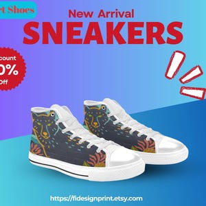 Tiger Zeichnung Gedruckt Straßen Wandmalerei Schuhe - Einzigartige Aquila Canvas High Tops für Frauen