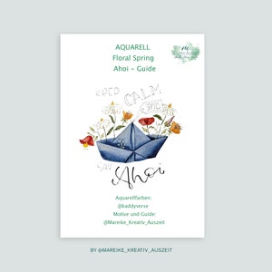 Guide aquarelle « Keep Calm and Say Ahoy » en téléchargement numérique - PDF