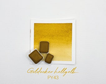 Goldocker hellgelb PY43 - Handgefertigte Aquarellfarbe