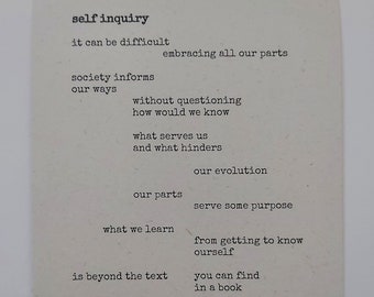 Print // Self Inquiry