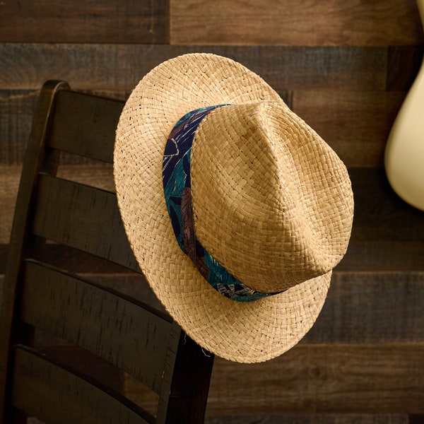 17742 Safari  Crushable Genuine Raffia straw hat