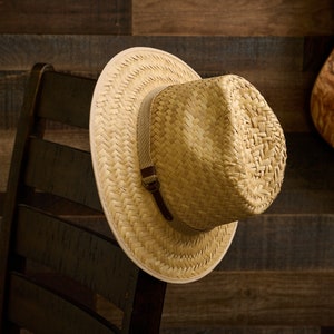 17341 &quot;Eduardo&#39;&#39; Natural palm straw safari Sun Hat
