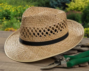 17350 Vented Natural Seagrass hat
