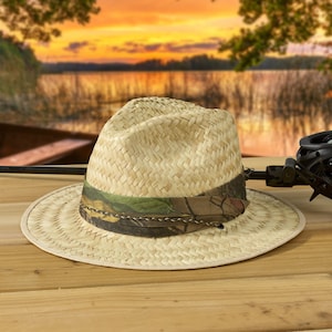 17324 Adventure Natural palm straw safari hat