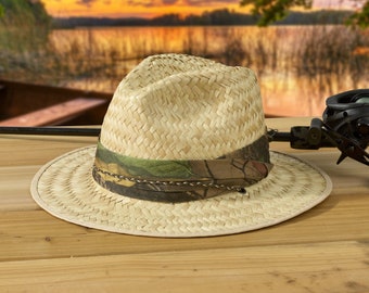 17324 Adventure Natural palm straw safari hat