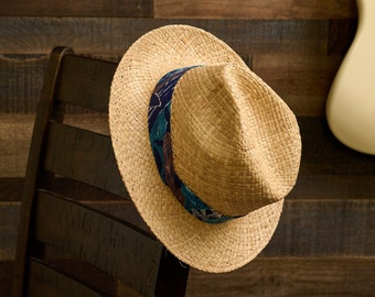 17742 Safari  Crushable Genuine Raffia straw hat