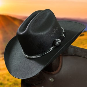 Black western cowboy hat 17575