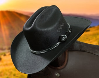 Black western cowboy hat 17575