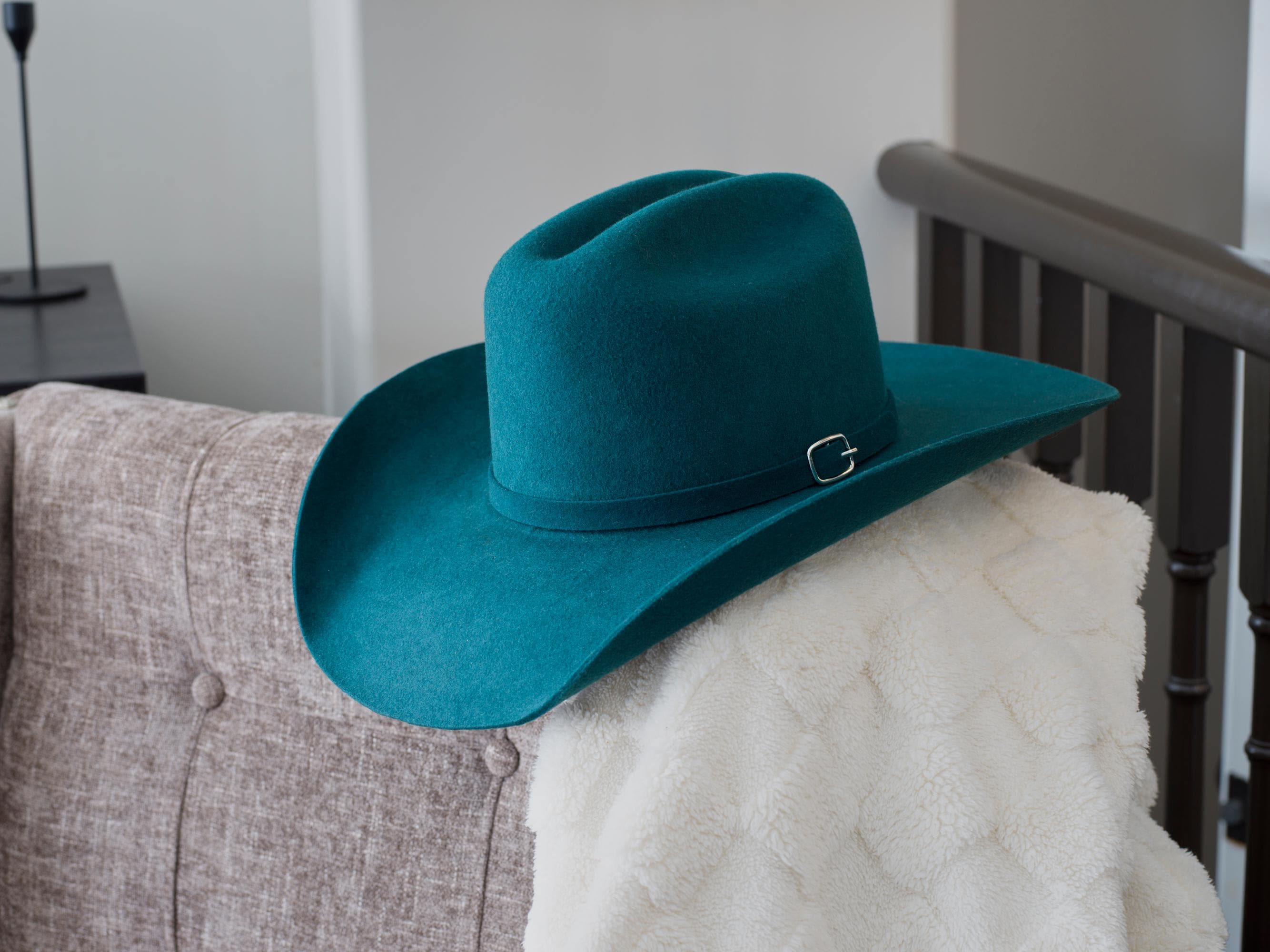 Turquoise Felt Cowboy Hat - Etsy