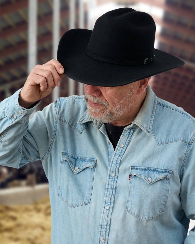 Roper Cowboy Hat 100% Wool Felt - Etsy