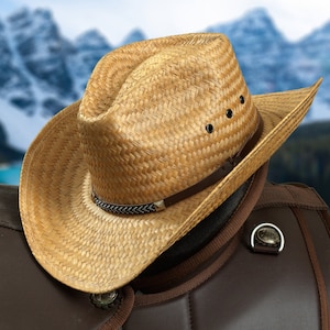 Palm straw Cowboy hat