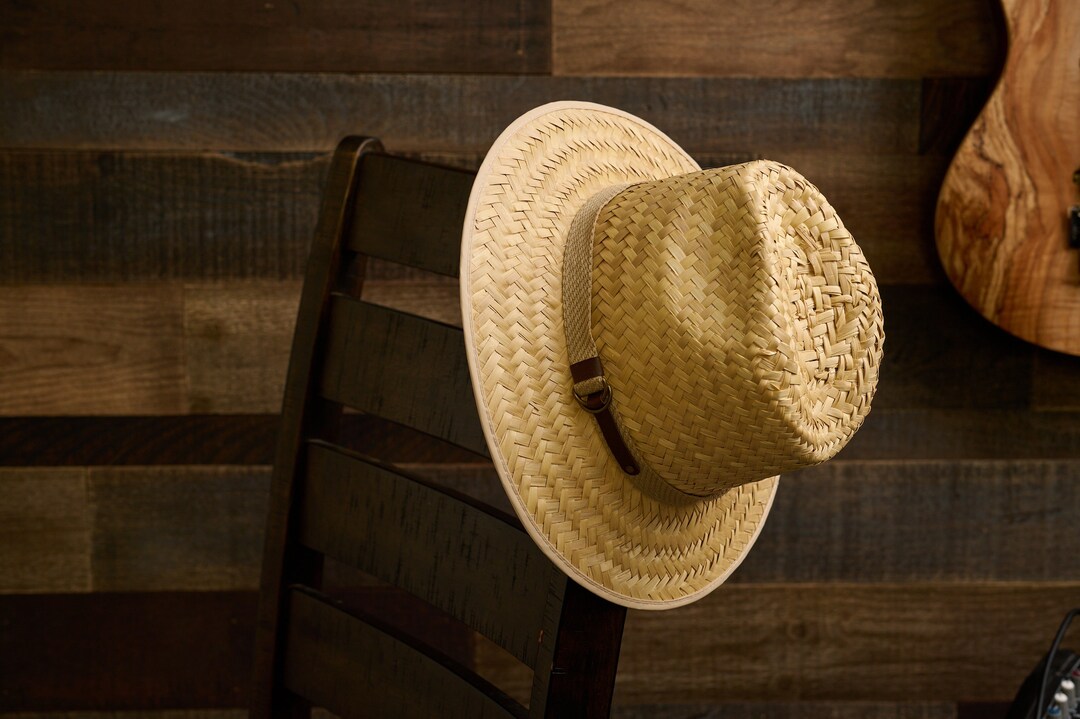 17341 "eduardo'' Natural Palm Straw Safari Sun Hat - Etsy